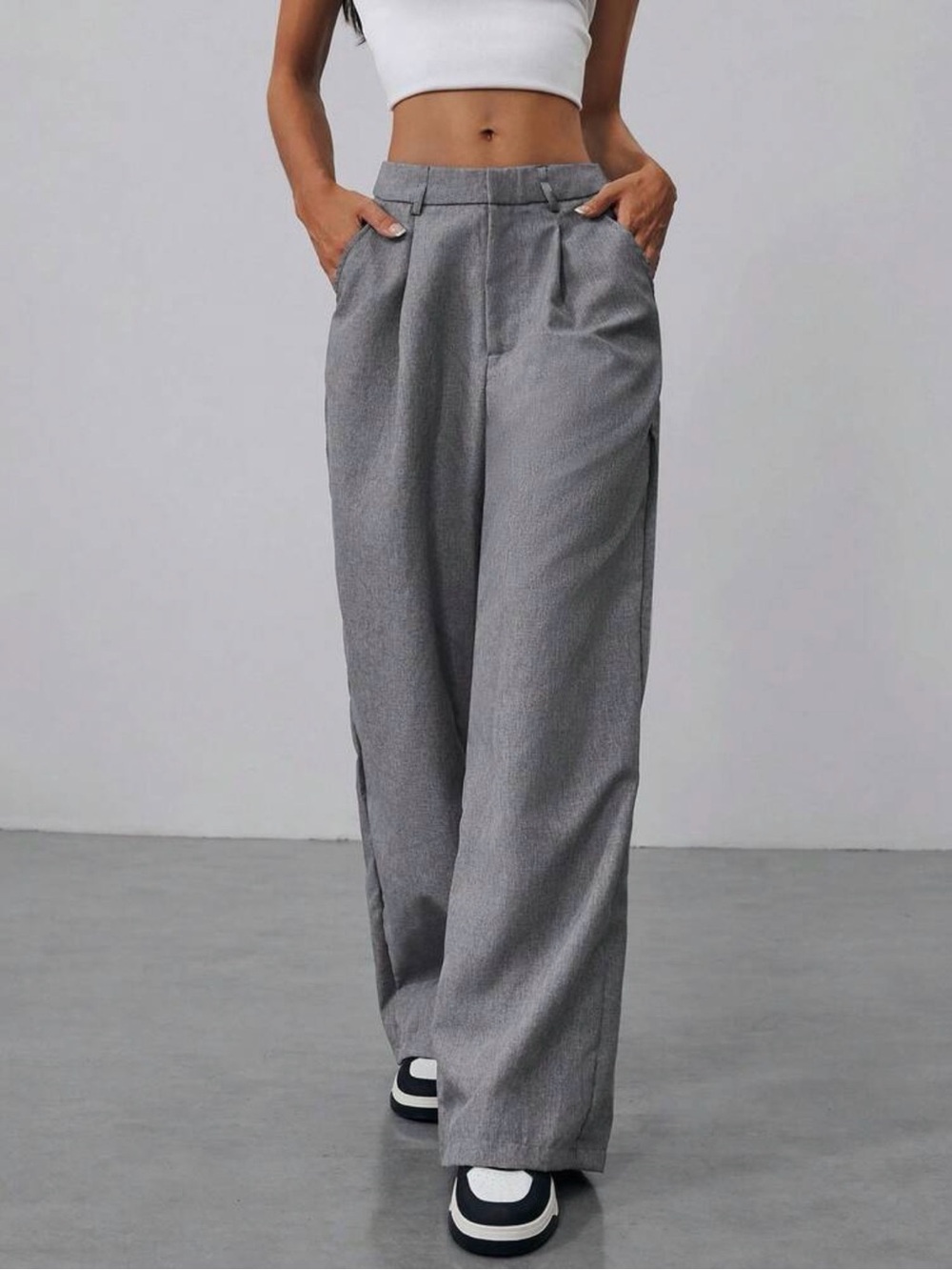 3/$45 Women’s Wide-Leg Dress Shorts in Gray